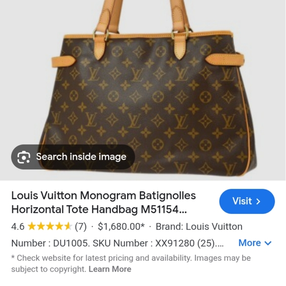 Louis Vuitton Monogram Shoulder Bag in Brown and Gold - Picture 1 of 6